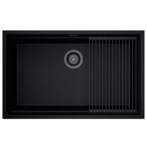 Chiuvetă din granit  MIRALIO 80.1 Neagra / Negru Mat /  Black / BL Matt