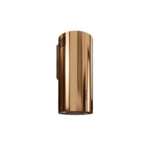 Hota cilindrica decorativa de perete Globalo, Calmio 39.1 Caramel Gold, clasa energetica B, capacitate de absorbtie 570 mc/h, 3 trepte, Auri