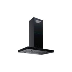 Hota insula GLOBALO Verta Isola 90.3 H2H, 730 m/h, negru, 60x90cm, control tactil, iluminare LED, Clasa A