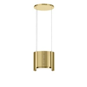 Hota de insula Globalo Arenoflow 39.3 Light Gold Mat, 39 cm latime, buton de control Soft Touch cu afisaj LED, interval de viteza 3 trepte, capacitate maxima de absortie 365 m3/h